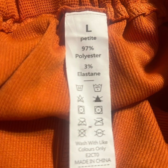 Halara High Waisted Plicated Side Pocket Wide Leg Waffle Work Pant NEW!🧡 - Picture 5 of 6